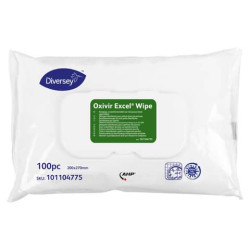 Salviette detergenti disinfettanti per superfici Diversey Oxivir Excel Wipes - Conf. 100 salviette -