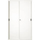Armadio in metallo a porte scorrevoli 612 - 120x45x200 cm Tecnical 2 bianco