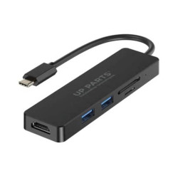 Dock Universale USB-C™ Up Parts® 5 in 1 nero - UP-DS-9827T