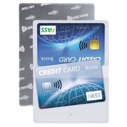 Porta carte di credito Sei Rota RFID Shelter - C 2 - 54x86 mm - 2 tasche trasparente - 486204