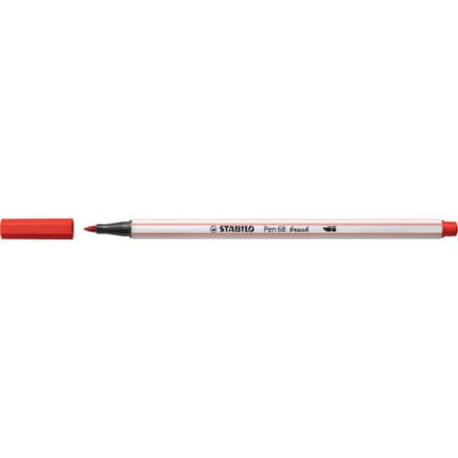 Pennarello Stabilo Pen 68 brush - punta a pennello - M 1 mm carminio 568/48