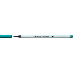 Pennarello Stabilo Pen 68 brush - punta a pennello - M 1 mm blu turchese 568/51