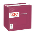 Tovaglioli piegati 2 veli Fato Smart Table pura cellulosa 24x24 cm - bordeaux conf. 100 pezzi - 8254