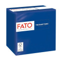 Tovaglioli piegati 2 veli Fato Smart Table pura cellulosa 24x24 cm - blu notte - conf. 100 pezzi - 8