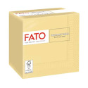 Tovaglioli piegati 2 veli Fato Smart Table pura cellulosa 24x24 cm champagne conf. 100 pezzi - 82541