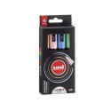 Marcatore a tempera con inchiostro pigmentato Uni Posca punta tonda 2,5 mm assortiti pastello - cf. 