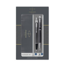 Gift set Duo Parker - Penna a sfera IM Black CT + Stilografica M nero/argento 2093215