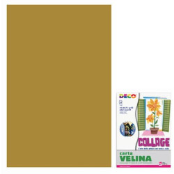 Carta velina 50x76 cm - busta 24 fogli - 20 g/m² Deco marrone 05320