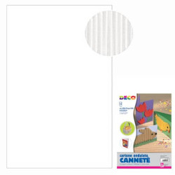 Cannetè - 50x70 cm - busta 10 fogli - 230 g/m² Deco bianco 2206/6