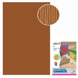Cannetè - 50x70 cm - busta 10 fogli - 230 g/m² Deco marrone 2206/12