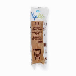 Bicchieri bianchi da caffè Ilip Bio in Mater-Bi 80 cc - h. 5,4 cm - diametro 5,7 cm - Conf. 40 pz  6