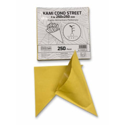 Cono Street in carta paglia Pigna Envelopes Kami 80gr + 9gr PE - 25x25 cm Conf. 250 pz - 0250025