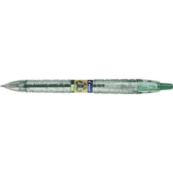 Penna a sfera a scatto Pilot ecoball B2P ricaricabile - punta 1 mm - inchiostro a base d'olio - verd