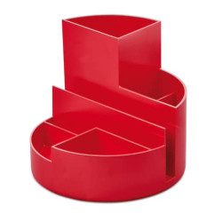 Portaoggetti Maul MAULRoundBox - riciclato rosso - Ø 14 cm h.12,5 cm 4117625.ECO