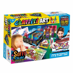 Graffiti Art aerografo e cambiacolore Mitama - scatola creativa - colori assortiti 62866
