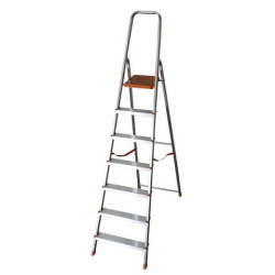Scala domestica paracorpo ad arco chiuso - montanti 40x20/35x20 mm - H 210 cm Facal 7 gradini Eurodo