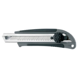 Cutter Westcott Professional lama in metallo 18 mm - grigio/nero - E-8400600