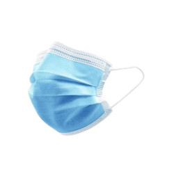 Mascherine chirurgiche monouso da bambino 3 veli azzurre tipo II - marchio CEE 93/42 - conf. 10 pezz