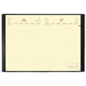 Agenda giornaliera 2023 Quo Vadis Daily 17 Prestige Silk 12x17 cm nero 37601423MQ