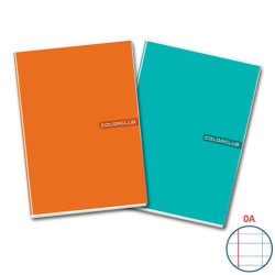 Maxi quaderno A4 copertina 200 gr/mq - 20+1 ff 80 gr/mq Colorclub righe A 5709