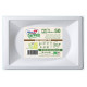 Piatti bianchi rettangolari in polpa di cellulosa conf. 50 pz Dopla Green 152x254 mm - 7766