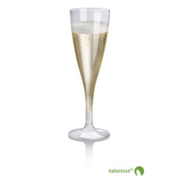 Bicchiere champagne trasparente Scatolificio del Garda - capienza 100 ml 183x60 mm - Ø 55 mm - conf.