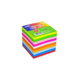 Blocco in carta colorata collato su 1 lato 90x90x90 mm - 800 fogli Memoidea color cube - 3291