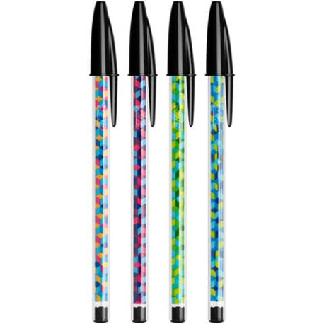 Penna a sfera BIC Cristal Collection punta 1 mm - nero conf. 20 pz - 996790