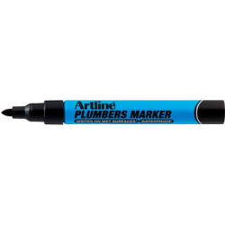 Marcatore permanente Plumbers Artline - per idraulica - punta tonda 1,5 mm nero A PLM/N