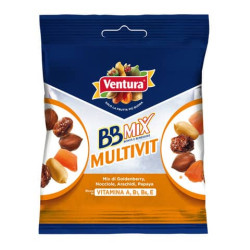 Misto di frutta secca e sgusciata BB Extra Pocket Ventura multivitaminico 50 gr - conf. da 12 pezzi 