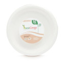 Piatti piani bio-compostabili ecoCanny Everyday bianco Ø230x22 mm conf. 50 pz - ECO‐013CA