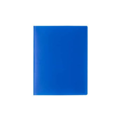 Portalistino con copertina Flessibile in PP Tinta unita Opaco da 300 my Q-Trade blu 1500005V040