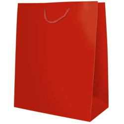 Sacchetti da regalo rosso opaco Biembi misura XL - 33x46x13 cm conf. 6 pezzi - BXS202O20D