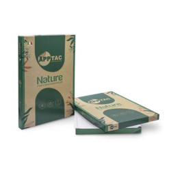 Etichette autoadesive bianche Nature in carta riciclata AppTac  105x74 mm - 8 et./foglio - cf. da 10