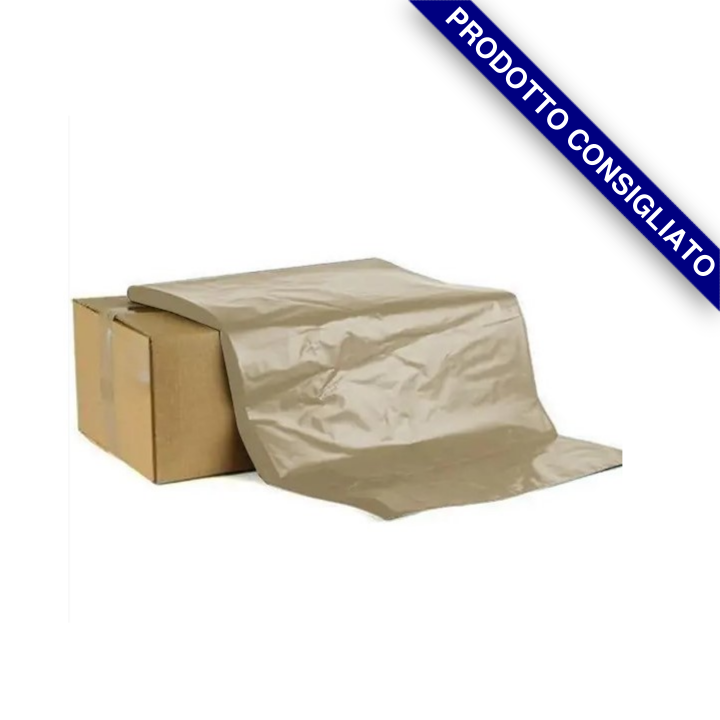 SACCO TRASPARENTE AMBRA ALTO SPESSORE 80MY Foto prodotto