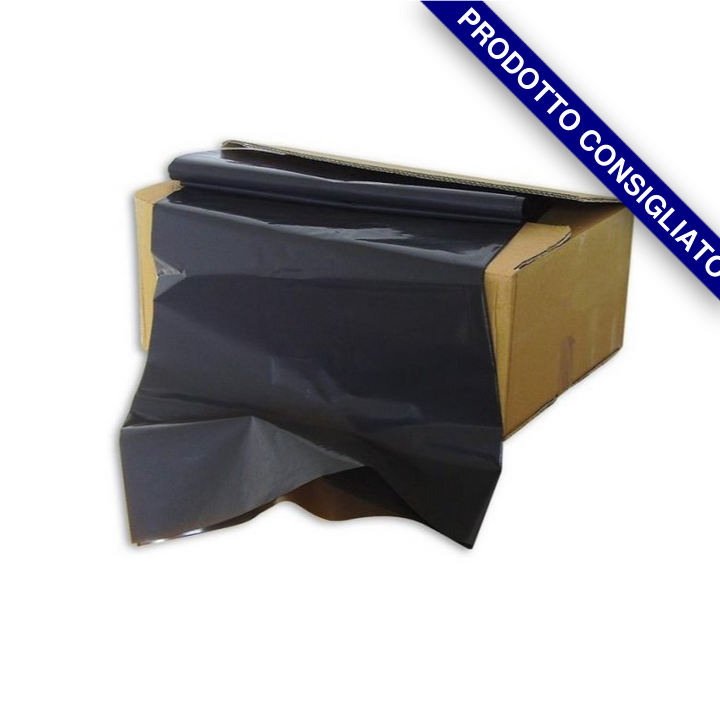 SACCO NERO INDUSTRIALE 90X120CM ALTO SPESSORE 80MY Foto prodotto