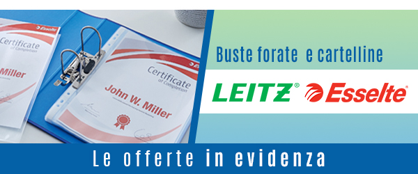 Leitz buste forate e cartelline